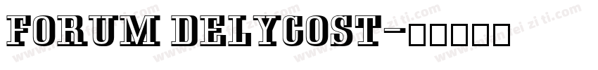 Forum Delycost字体转换